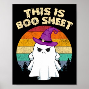 Das ist das Bootblatt Ghost Retro Halloween Kostüm Poster
