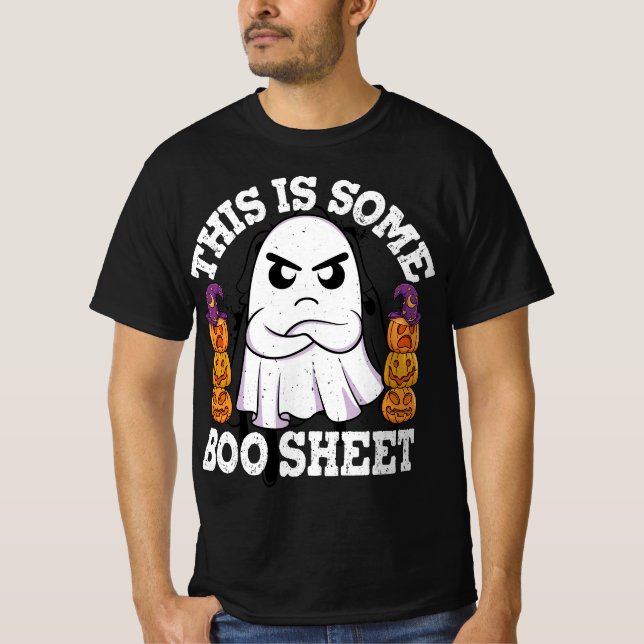 Das ist das Bootblatt Ghost Retro Halloween Kostüm T-Shirt (Vorderseite)