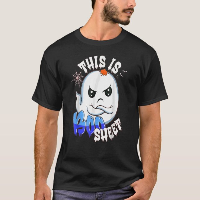 Das ist das Bootblatt Ghost Retro Halloween Kostüm T-Shirt (Vorderseite)