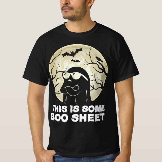 Das ist das Bootblatt Ghost Retro Halloween Kostüm T-Shirt (Vorderseite)