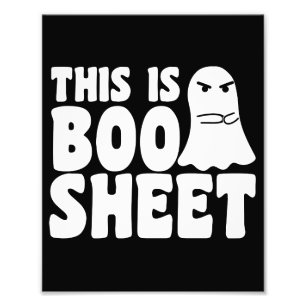 Das ist das Bootschild Ghost Funny Halloween-Kostü Fotodruck