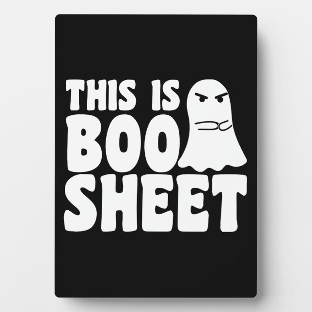 Das ist das Bootschild Ghost Funny Halloween-Kostü Fotoplatte (Vorderseite)
