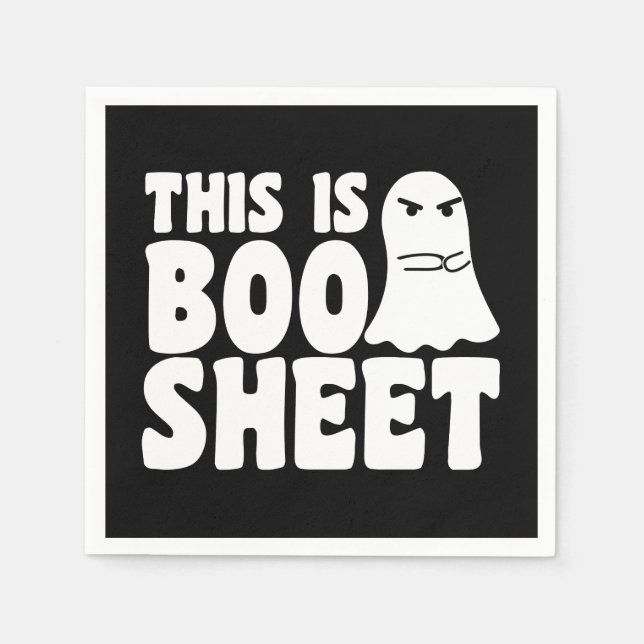 Das ist das Bootschild Ghost Funny Halloween-Kostü Serviette (Vorderseite)