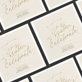 Das ist das Brautparty der Jahreszeit in Beige Win Serviette