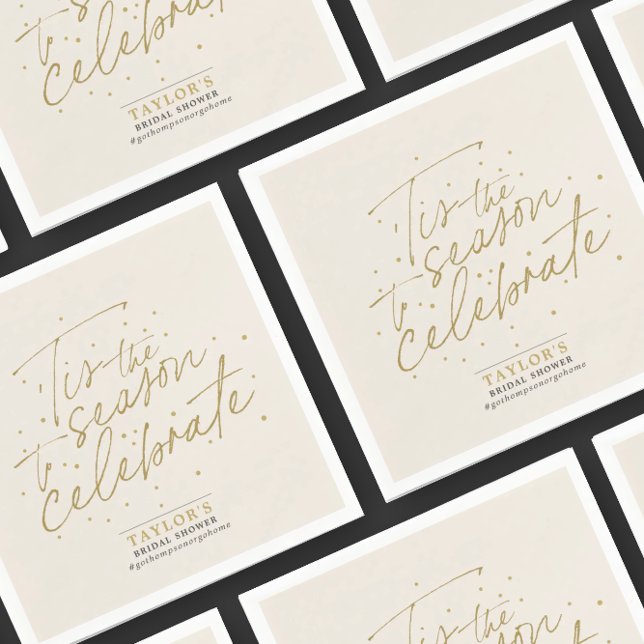 Das ist das Brautparty der Jahreszeit in Beige Win Serviette (Von Creator hochgeladen)