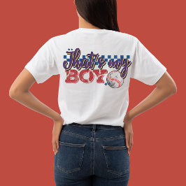 Das ist das Foto-Retro-Baseballparent meines Junge T-Shirt