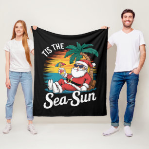 Das ist das Meer Sun Santa Beach Weihnachten im Ju Fleecedecke