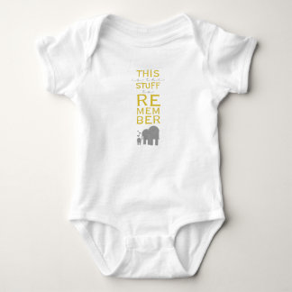 Das ist das Zeug, an das man sich erinnern sollte  Baby Strampler