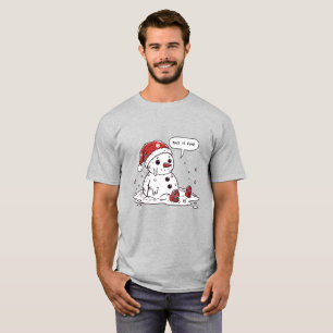 Das ist der feine Melting Snowman T-Shirt