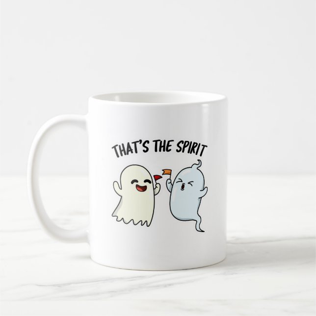 Das ist der Geist-Funny-Halloween-Geisterpun Kaffeetasse (Links)