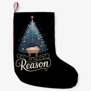 Das ist der Grund Christliche Religiöse Weihnachte Kleiner Weihnachtsstrumpf