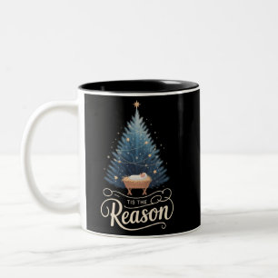 Das ist der Grund Christliche Religiöse Weihnachte Zweifarbige Tasse