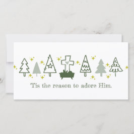 DAS IST DER GRUND Christliche Weihnachtskarte