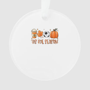 Das ist der Saisonleaf, der den Herbstfußball Latt Ornament