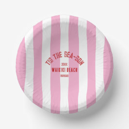 Das ist der Sea Son Custom Beach Weihnachten Rosa Pappteller