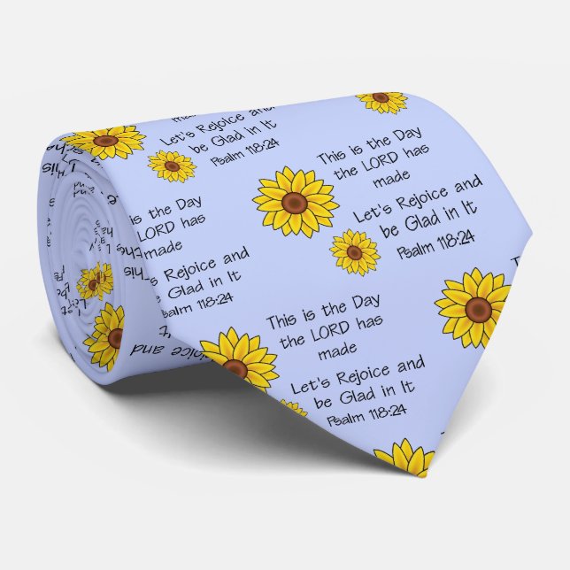 Das ist der Tag Sonnenblume Neck Tie Krawatte (Gerollt)