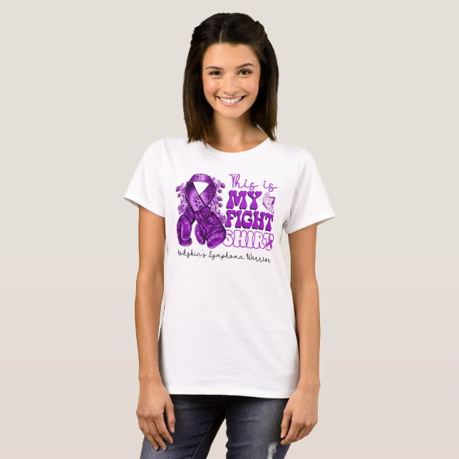 Das ist der Warrior des Lymphomkrieges von My Figh T-Shirt (Vorne ganz)