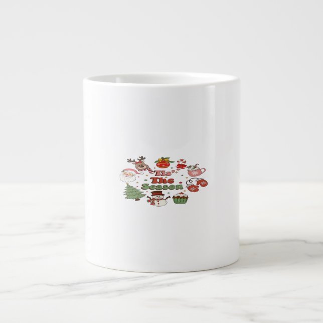Das ist der Weihnachtsakrylenblock der Saison Jumbo-Tasse (Vorderseite)