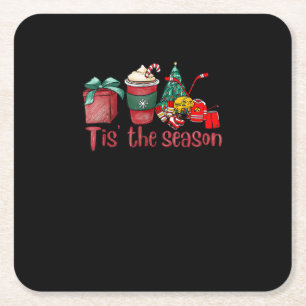Das ist der Weihnachtskaffee der Saison Rechteckiger Pappuntersetzer
