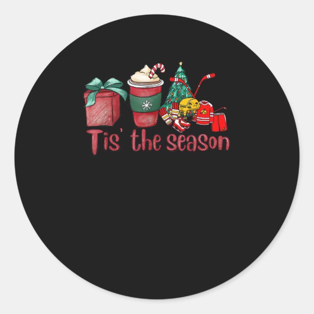Das ist der Weihnachtskaffee der Saison Runder Aufkleber (Vorderseite)