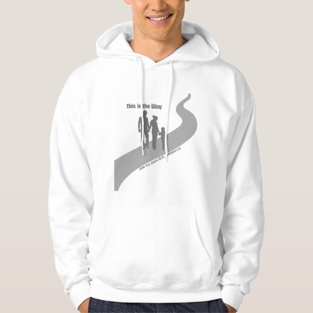 Das ist die Art und Weise, wie Hoodie - graue Fami (Vorderseite)