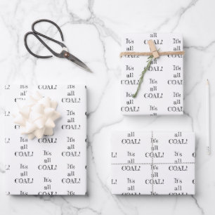 Das ist die ganz weiße schwarze Weihnachtsneuheit Geschenkpapier Set