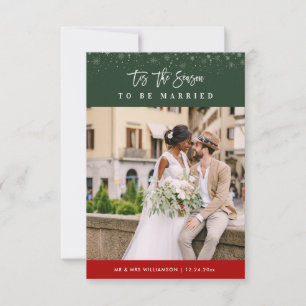 Das ist die Hochzeitsankündigung der Jahreszeit Dankeskarte