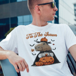 'Das ist die Jahreszeit Capybara Halloween Funny T-Shirt