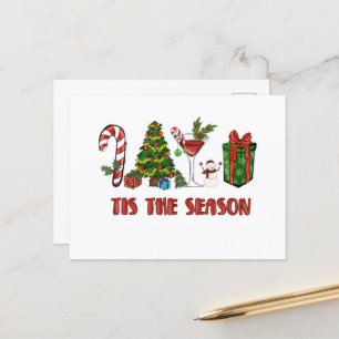 Das ist die Jahreszeit frohe Weihnachten Postkarte