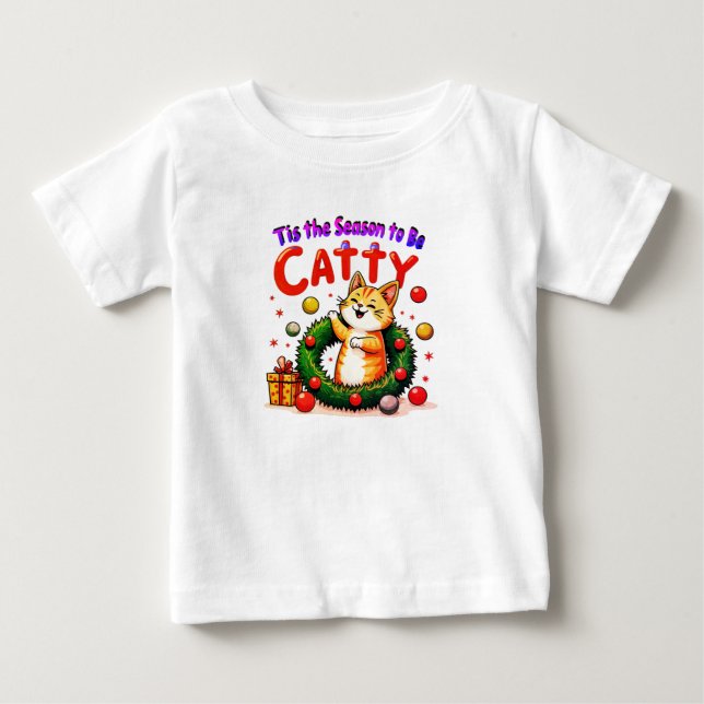 Das ist die Jahreszeit für Catty Baby Shirt (Vorderseite)