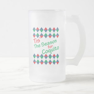 Das ist die Jahreszeit für Coquito Ugly Sweater T Mattglas Bierglas