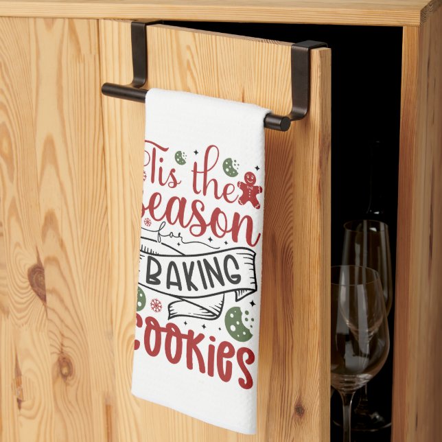 "Das ist die Jahreszeit für das Backen von Cookies Geschirrtuch (Drittel gefaltet)
