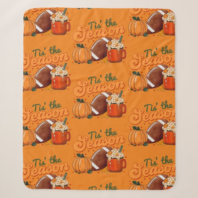 Das ist die Jahreszeit für Fußball Sherpadecke (Vorderseite)