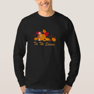 Das ist die Jahreszeit Fußball-Kaffee Latte Blätte T-Shirt
