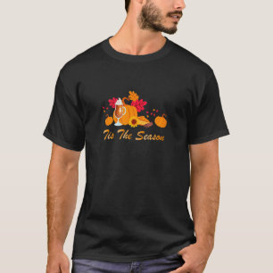 Das ist die Jahreszeit Fußball-Kaffee Latte Blätte T-Shirt
