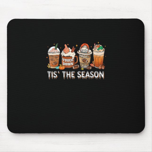 Das ist die Jahreszeit Fußball Pumpkin Gewürz Hall Mousepad (Vorne)