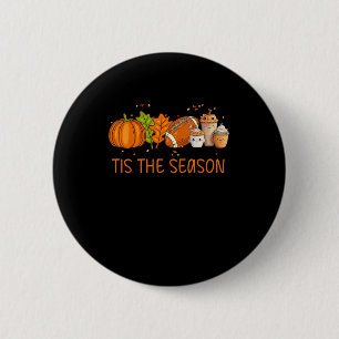 Das ist die Jahreszeit Fußball Pumpkin Gewürze all Button