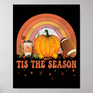 Das ist die Jahreszeit Halloween Pumpkin-Kaffeemas Poster