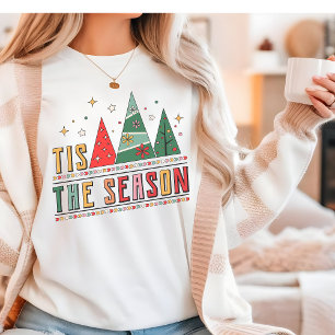 Das ist die Jahreszeit Moderne Weihnachtstypografi Tri-Blend Shirt