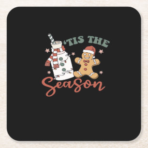 Das ist die Jahreszeit Neujahr Funny Christmas Rechteckiger Pappuntersetzer