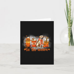 Das ist die Jahreszeit Pumpkin Gewürz Latte Golden Karte