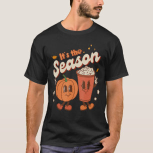 Das ist die Jahreszeit Pumpkin Gewürz Retro Fall V T-Shirt