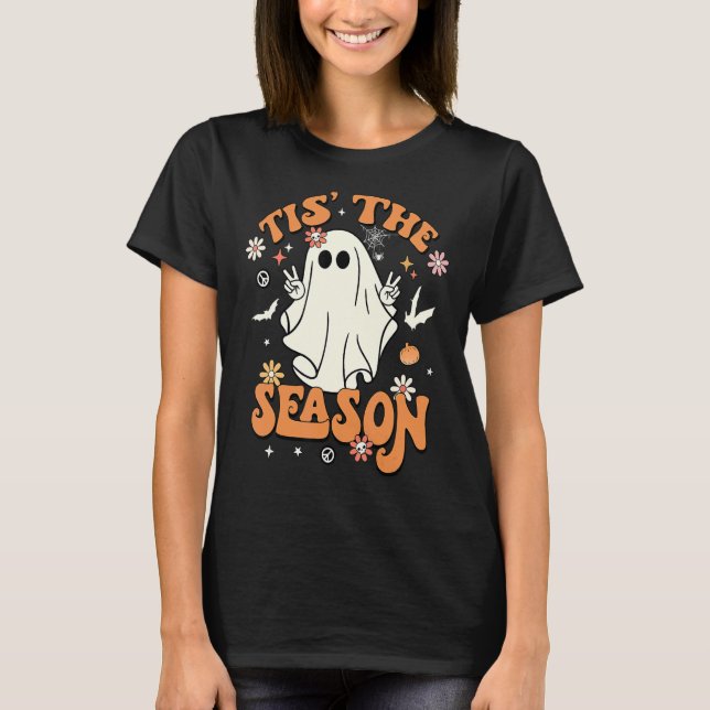 Das ist die Jahreszeit Retro Halloween-Party Funny T-Shirt (Vorderseite)