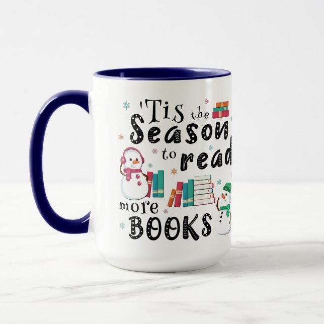 ’Das ist die Jahreszeit, um mehr Bücher zu lesen Tasse (Links)