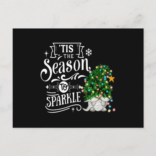 'Das ist die Jahreszeit, um Weihnachten zu sprenge Postkarte (Vorderseite)