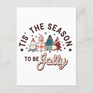 Das ist die Jahreszeit, um Weihnachten zum Jolly z Ankündigungspostkarte