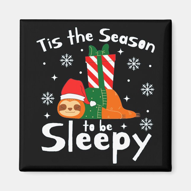 Das ist die Jahreszeit, um zu Weihnachten zufriede Magnet (Vorne)