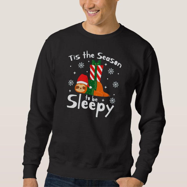 Das ist die Jahreszeit, um zu Weihnachten zufriede Sweatshirt (Vorderseite)