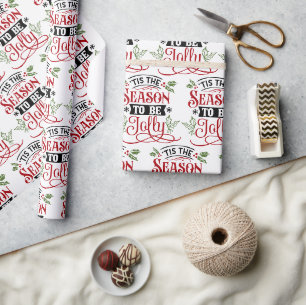 Das ist die Jahreszeit zu Jollis Weihnachten Geschenkpapier