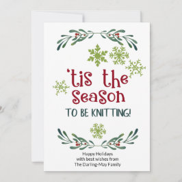Das ist die Jahreszeit zum Knittern - Funny Knitte Feiertagskarte
